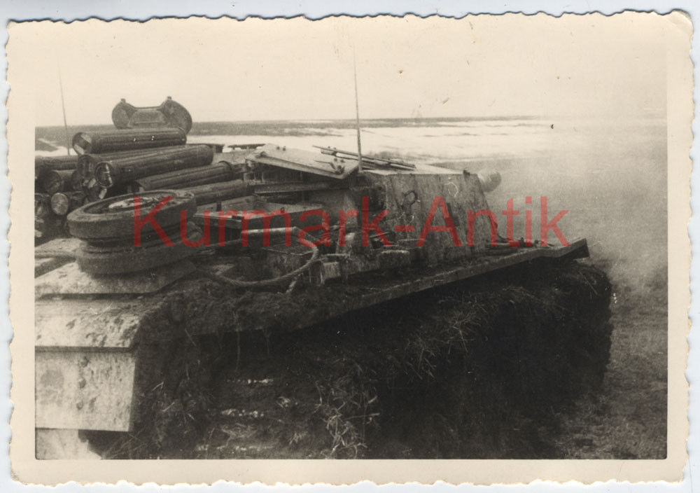 Foto Wehrmacht 3. TK Panzer Div. Stug Sturmgeschütz Russland 194