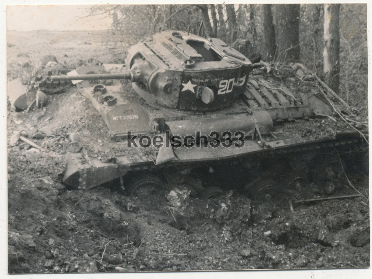 Foto englischer Valentine Mk III Panzer der russischen Armee Lend Lease Tank (2)