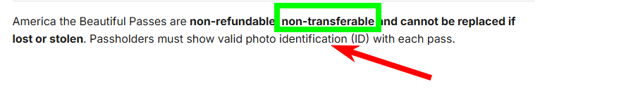 Los pases America the Beautiful no son reembolsables, intran - Pases anuales y entradas a Parques Nacionales de USA - Foro USA y Canadá