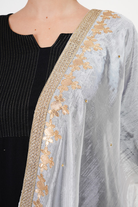 Sciarpa stola Way2Like Art seta Dupatta dolce Arif design sciarpe hijab designer - Foto 26 di 45