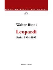 Walter Binni – Leopardi. Scritti 1934-1997 (2026)
