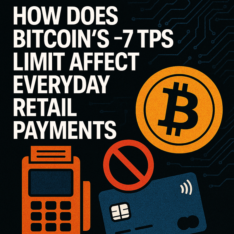 How does Bitcoin's ~7 TPS limit affect everyday retail payments