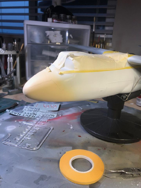 C-3 Painting radome fuselage