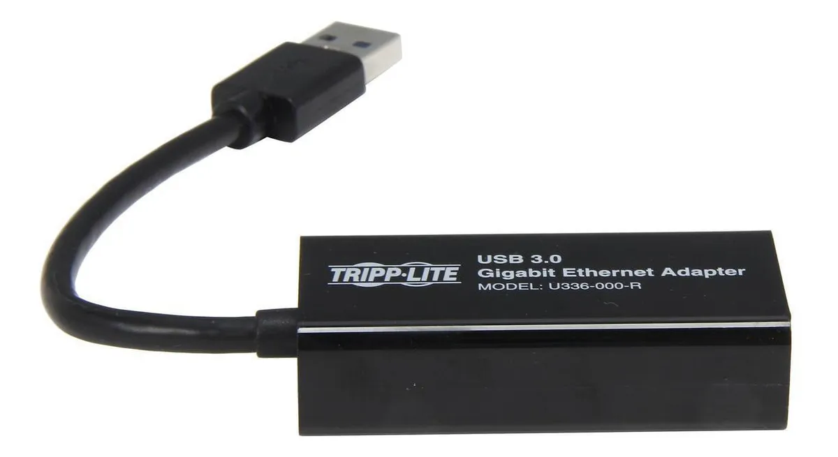 Adaptador USB a Ethernet - Vista Trasera