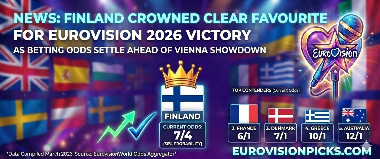 Finland Crowned Clear Favourite for Eurovision 2026 Victory as Betting Odds Settle Ahead of Vienna Showdown