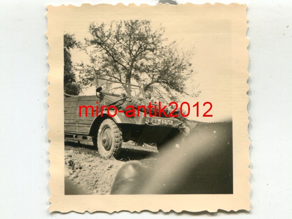 Foto, Panzer-Regiment 39, Kübelwagen des Kommand