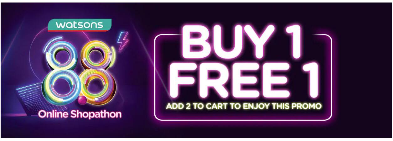 buy 1 free 1 watsons online shopathon