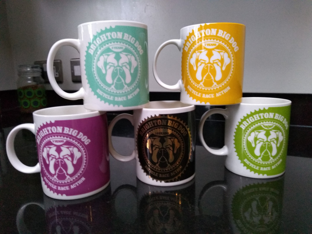 A few Big Dog mugs...