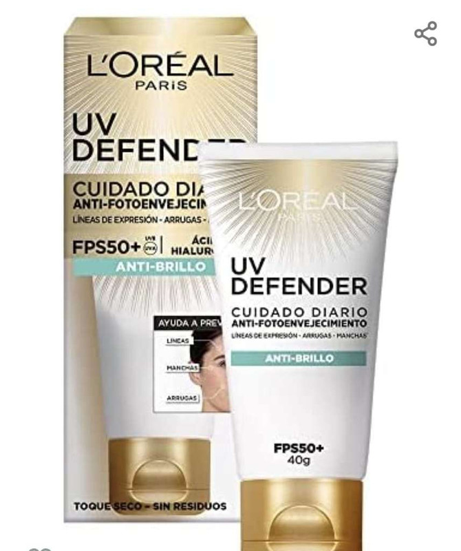 Amazon: L&'Oreal Paris bloqueador solar FPS 50+ 
