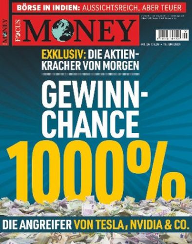 Cover: Focus Money Finanzmagazin No 26 vom 19  Juni 2024