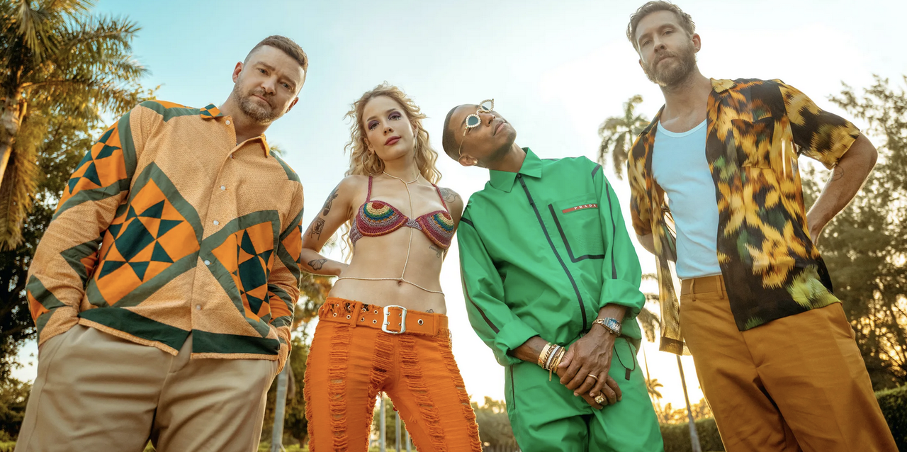 Calvin Harris, Justin Timberlake, Halsey & Pharrell Williams Share New Song “Stay With Me” (2022) (Audio/Video)