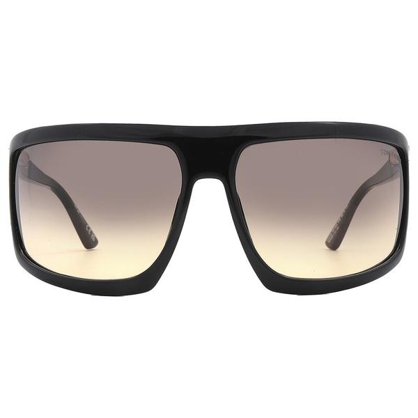 tom ford clint smoke gradient wrap unisex sunglasses ft1066 01b 68