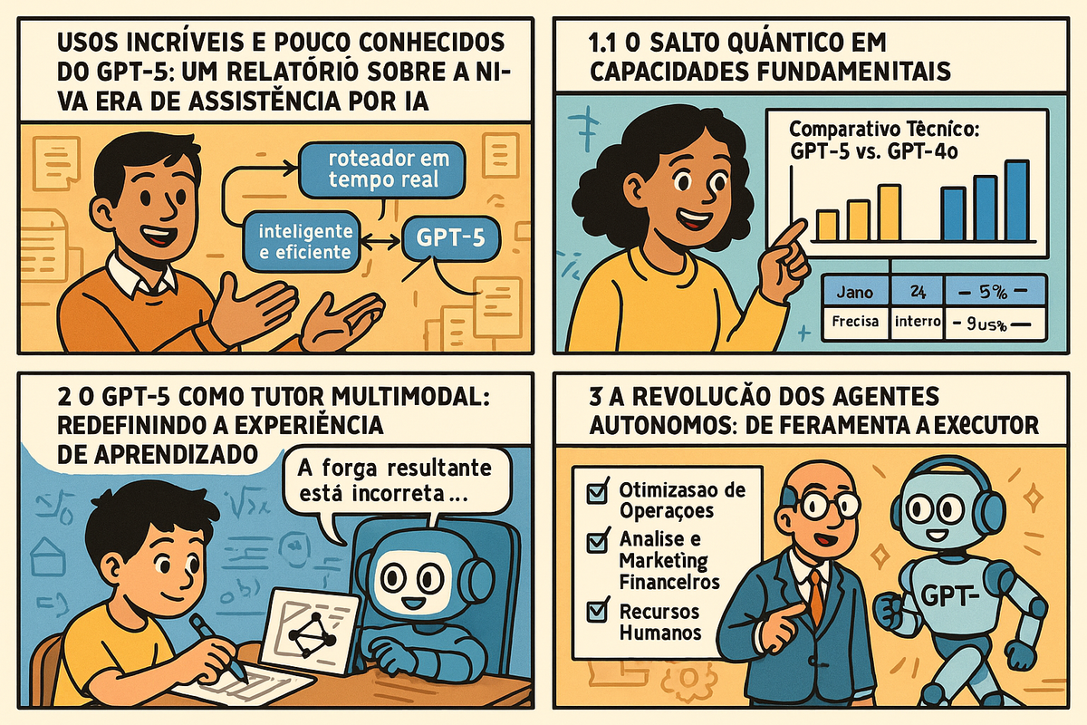 🤖 GPT-5, o motor oculto da nova era: 12 usos que já mudam seu trabalho, seus estudos e suas decisões