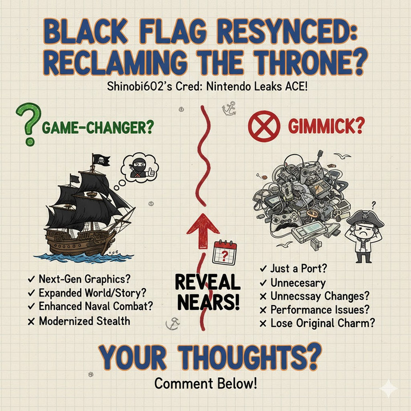 Pirate ship sailing through stormy Caribbean seas, capturing the adventurous spirit of Assassin's Creed Black Flag