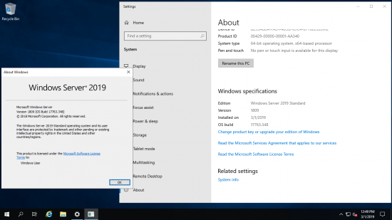 Windows Server 2019 17763.348 12in1 (x64) March 01, 2019