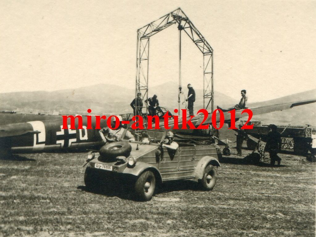 Foto, Luftwaffe, PKW, VW Typ 82 Kübelwagen, Salo