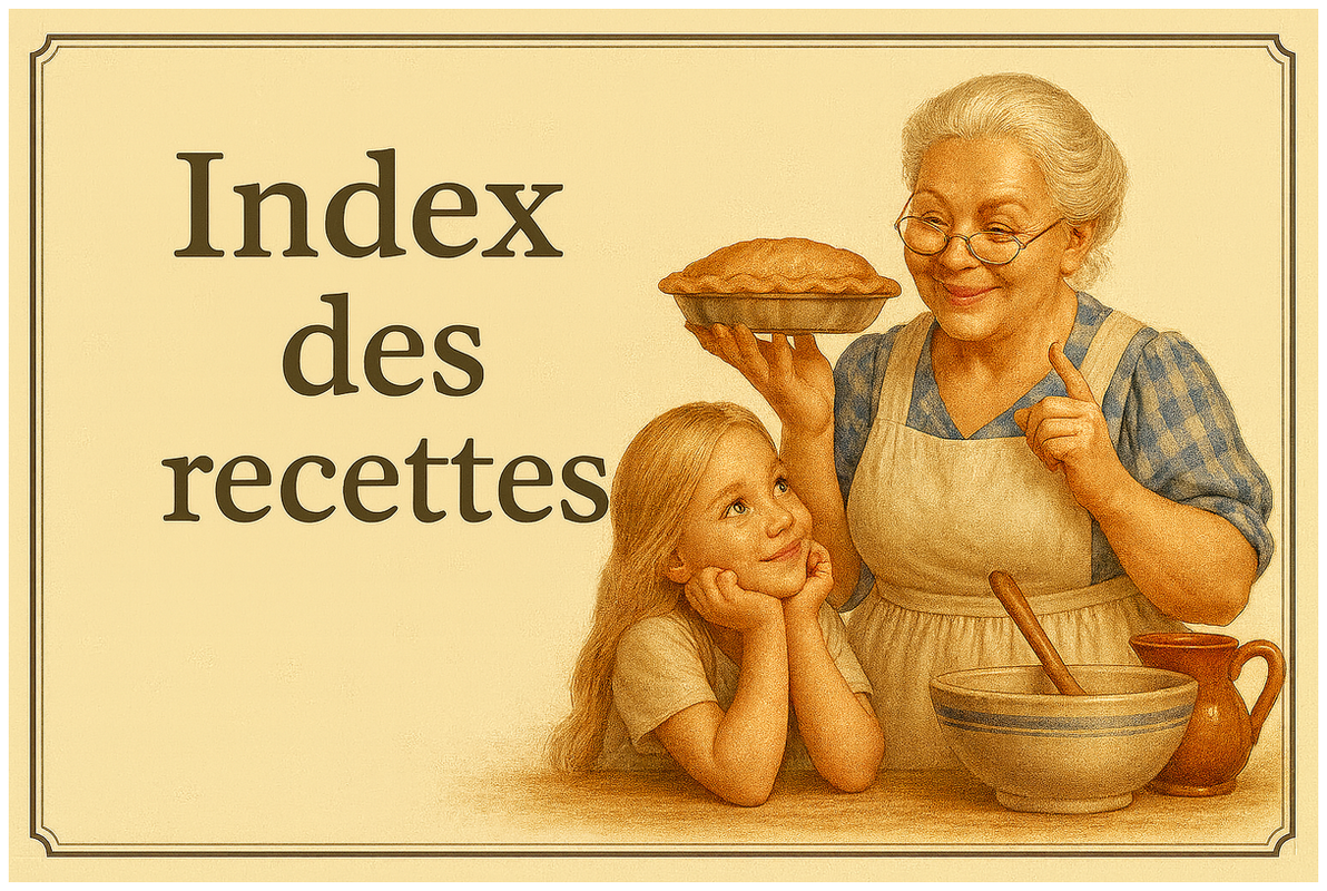  INDEX DES RECETTES” 