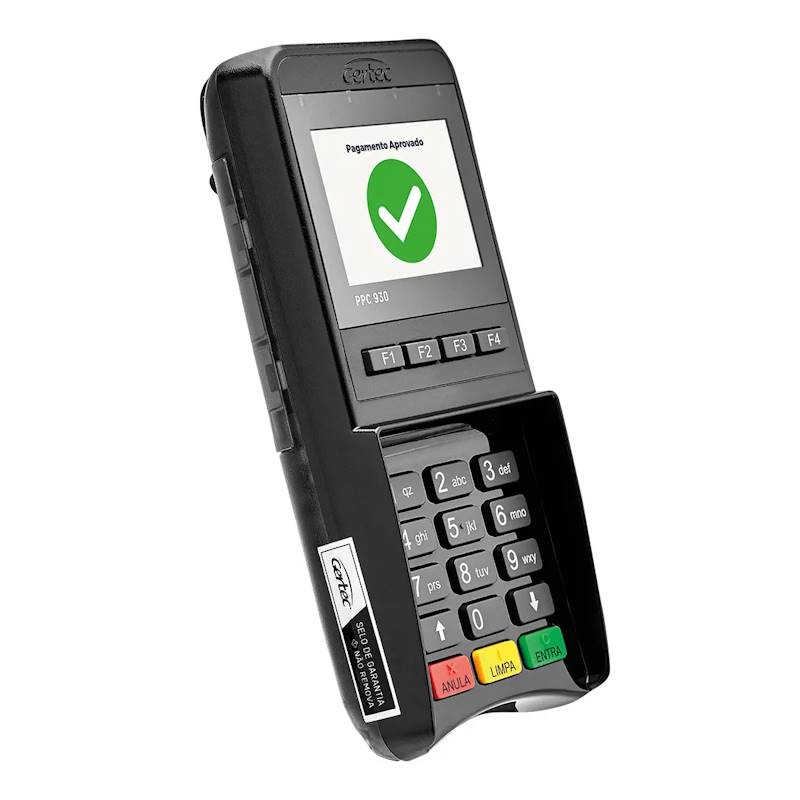 Pin Pad Gertec PPC930 conectado via USB a um sistema de PDV