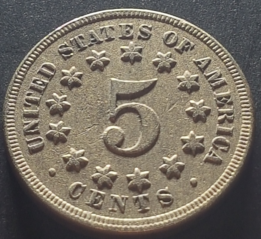 5 cents de 1868. Estados Unidos de América. 20191120-125533