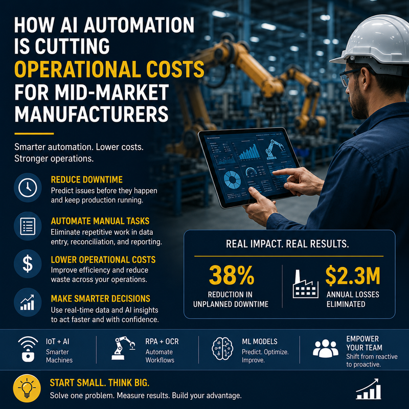 How AI Automation Is Cutting Operational Costs for Mid-Market Manufacturers