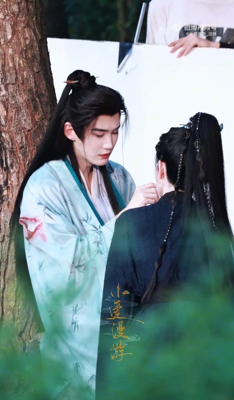 Filming the last scenes with Ah Xian / Zhu Luoning Filming the last scenes with Ah Xian / Zhu Luoning