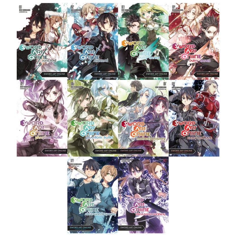 Sword Art Online LIGHT NOVELS 1-10 TP