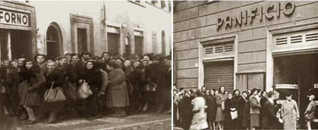 Le file per comprare il pane