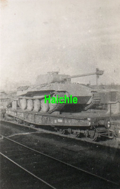 Orig Foto WW2 Panzer Nr 212 127 Typ V Panther 4 Pz Ers Abt 33 Bahntransport