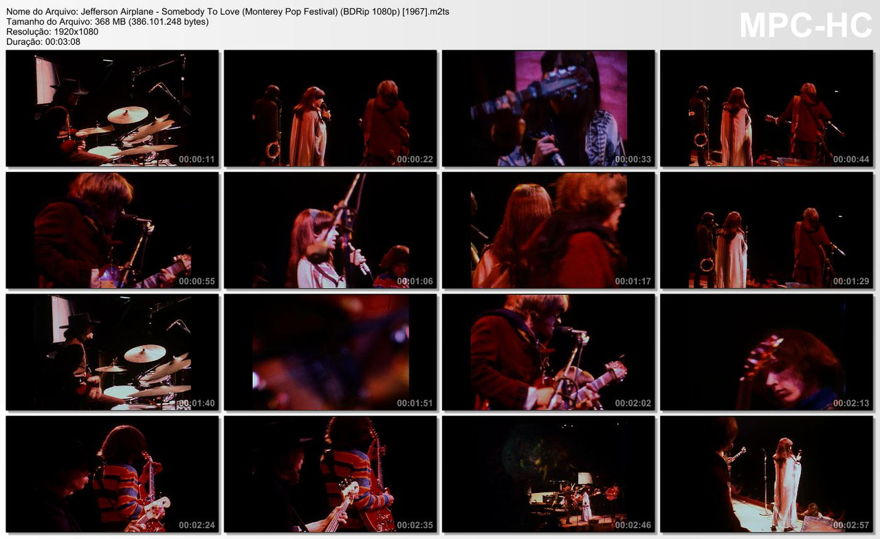 Jefferson Airplane - Somebody To Love (Monterey Pop Festival) (BDRip 1080p) [1967]