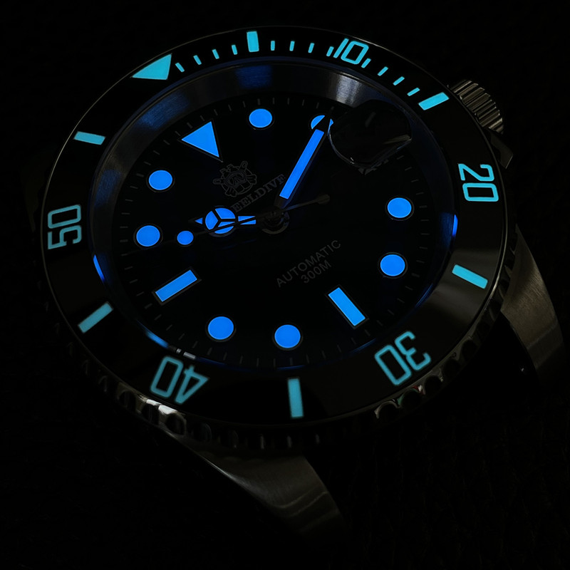 Steeldive SD1953 Black Sub 300M Automatic Diver Watch photo 14