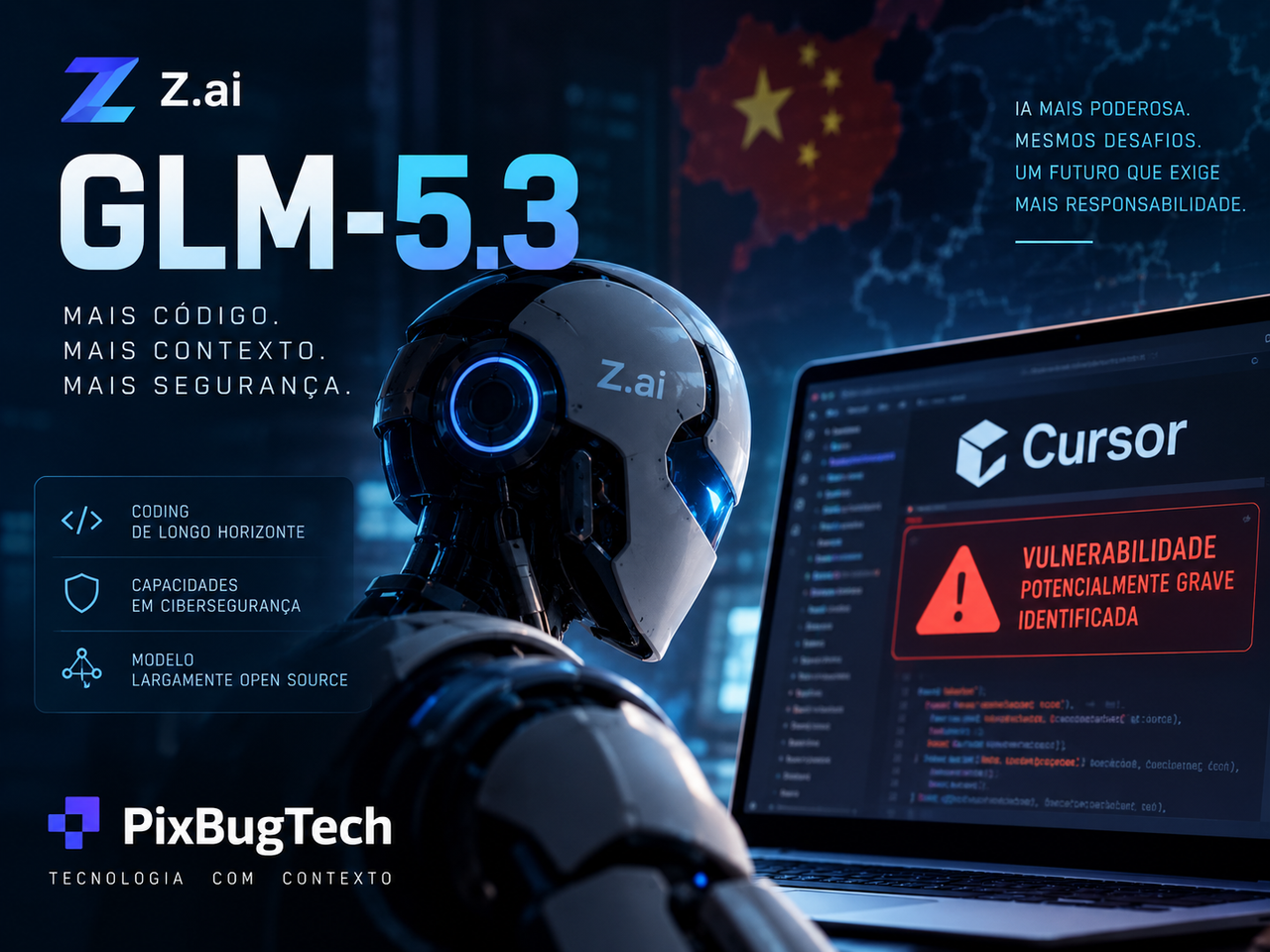 GLM-5.3 amplia capacidades de cibersegurança e coloca agentes de IA diante de um novo limite