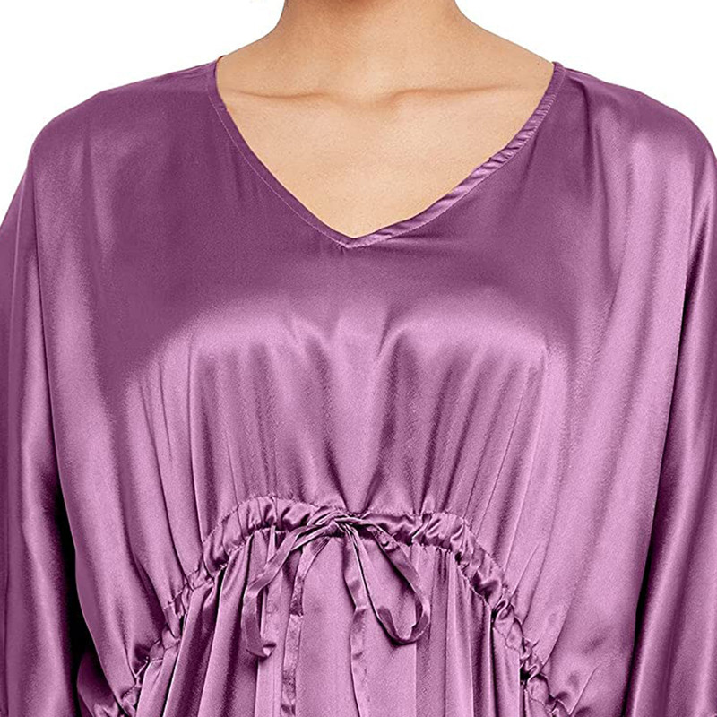 Women Satin Silk Nightdress Lingerie Sleepwear Nightgown Maxi Robe Loungewear - Picture 95 of 125