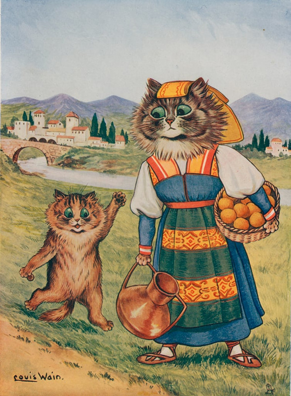 Louis Wain - Please I want an orange  - (MeisterDrucke-284274)
