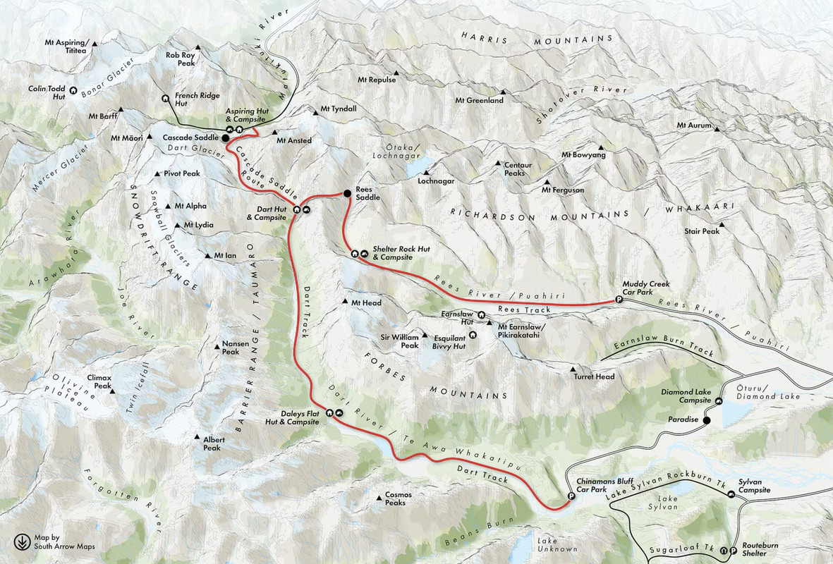 Mt Aspiring NP: Rees-Dart Track y Cascade Saddle (febrero 2023) - Escapadas y rutas por la Nueva Zelanda menos conocida (1)