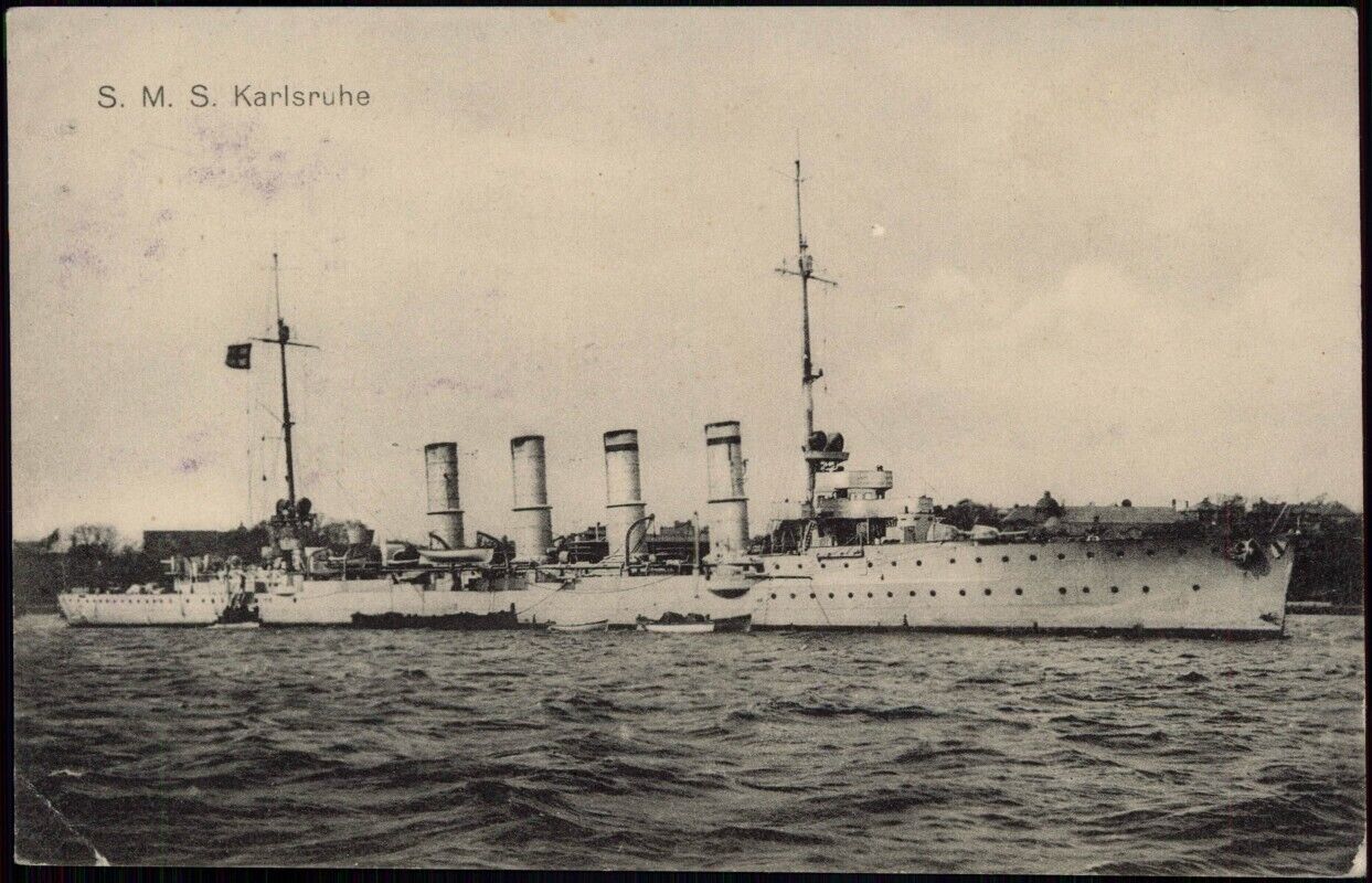 Schiffe-Schifffahrt - Kriegsschiffe (Marine) S. M. S. Karlsruhe 1913