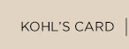 footer menu option for kohl's card