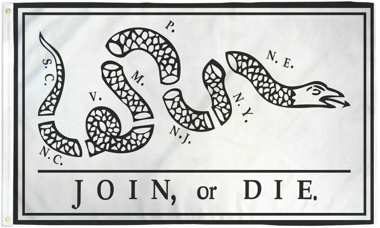 Join or Die Flag 3x5ft Don t Tread on Me Snake Flag American Revolution Culpeper 839b153f fdf0 4426