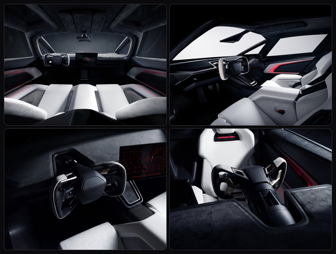 Tesla roadster intérieur