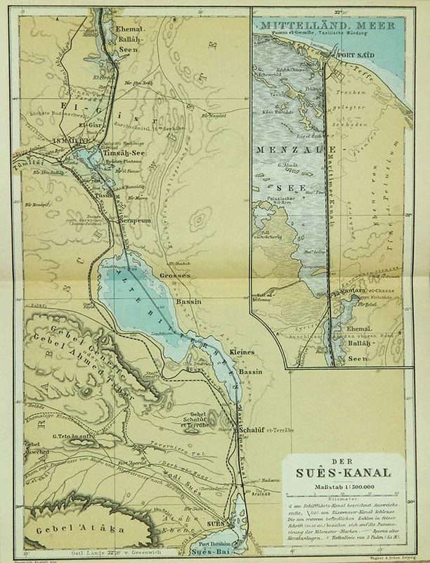 Peta Terusan Suez.