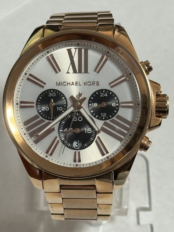 MICHAEL KORS MK5712 Wren Chronograph Silver Dial Rose Gold-tone