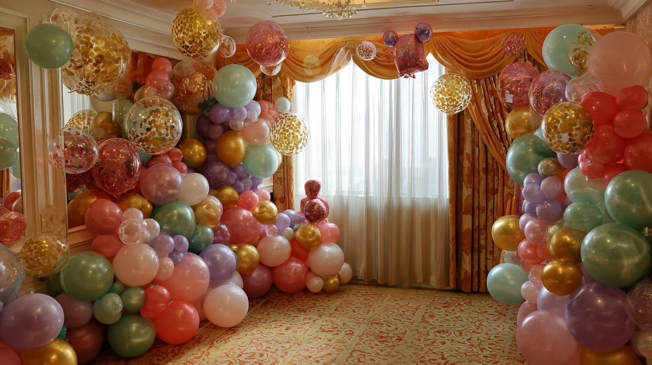оформление шарами на детский праздмик