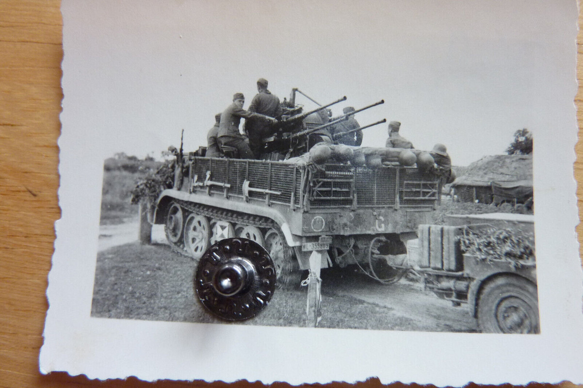 Halbkette Flak, 4-ling, 8-Tonner ,SdKfz. 7-1 Anhänger,Abzeichen Guderian