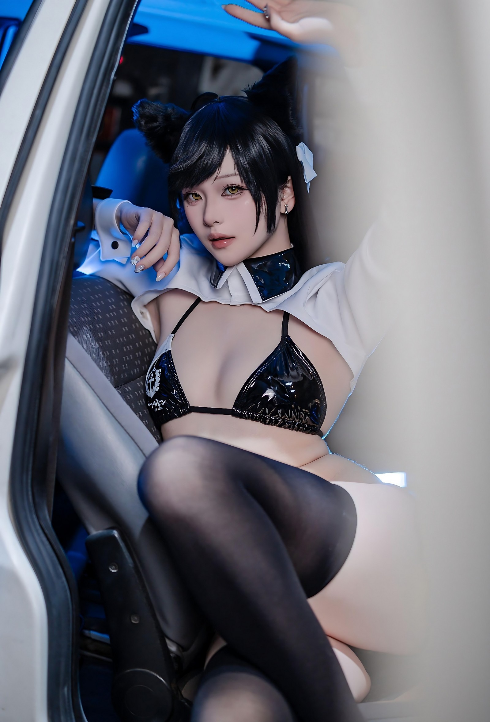 屿鱼 Yuyu 碧蓝航线 爱宕 赛车服 Cosplay 写真图集（114P｜142MB）插图9