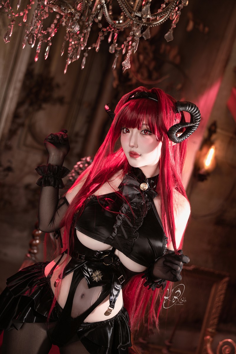 切切Celia 兴登堡 Hindenburg Cosplay Azur Lane 写真 38P插图9