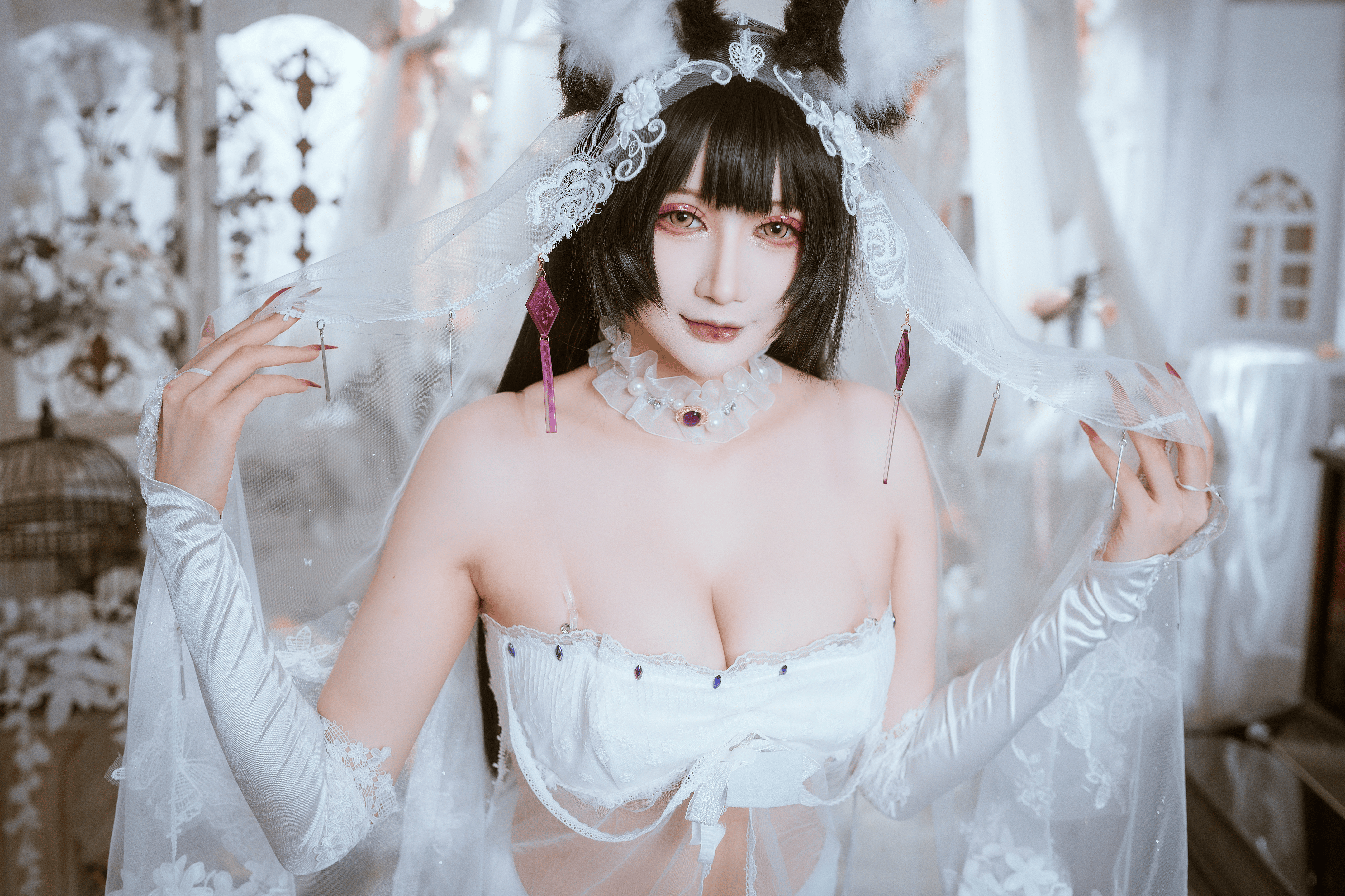 兔胖胖min – 碧蓝航线 武藏 花嫁 Cosplay 高清写真集（40P-883.9MB）插图8