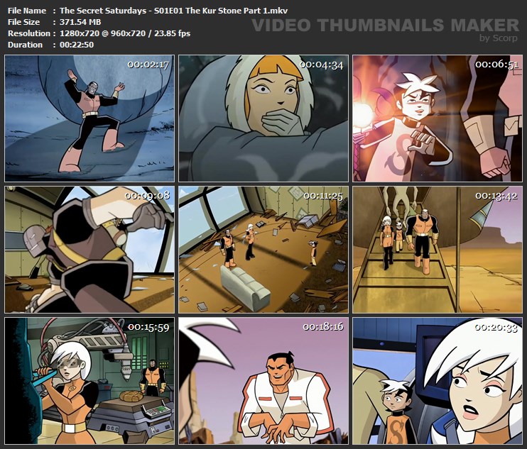 The Secret Saturdays - S01E01 The Kur Stone Part 1.mkv