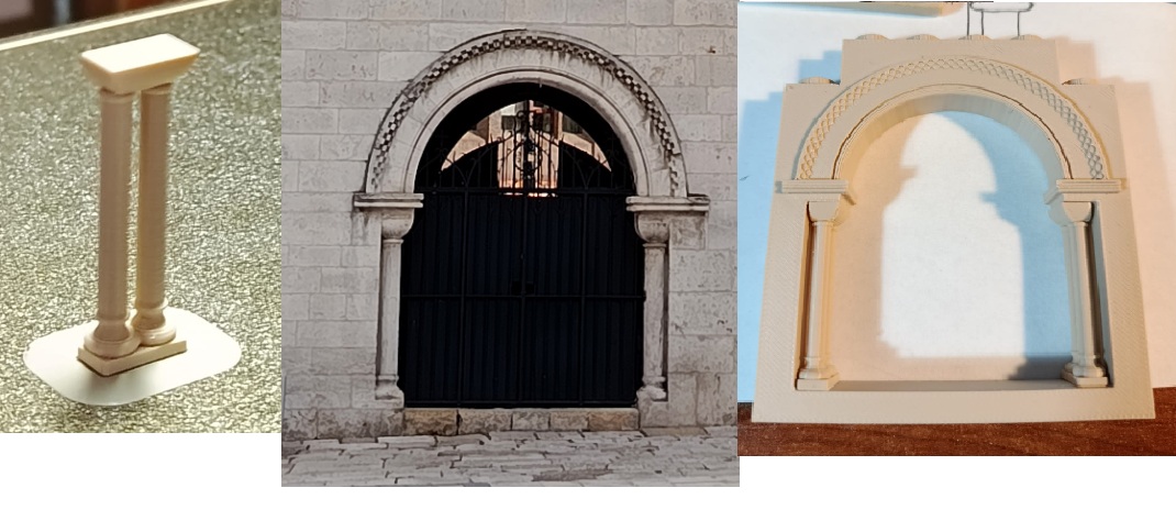 la antigua puerta de entrada del claustro