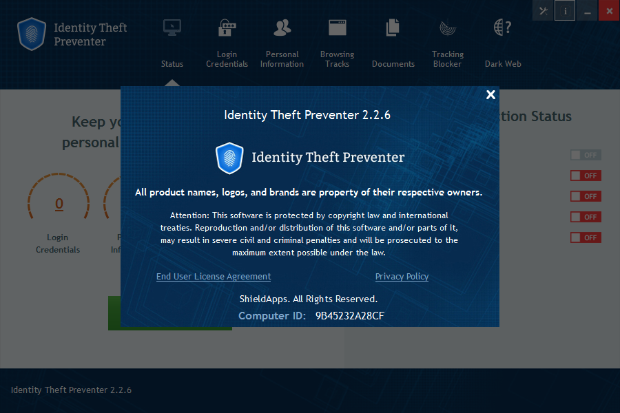 download ShieldApps Identity Theft Preventer 2.3.9