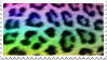 rainbow lepard print