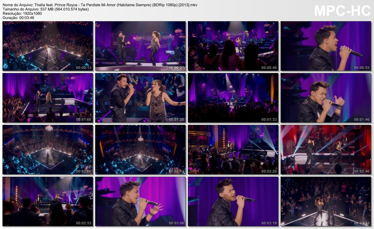 Thalía feat. Prince Royce - Te Perdiste Mi Amor (Habítame Siempre) (BDRip 1080p) [2013]